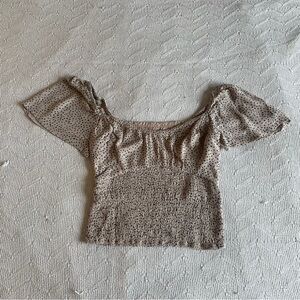 Abercrombie & Fitch Beige Polka Dot Too